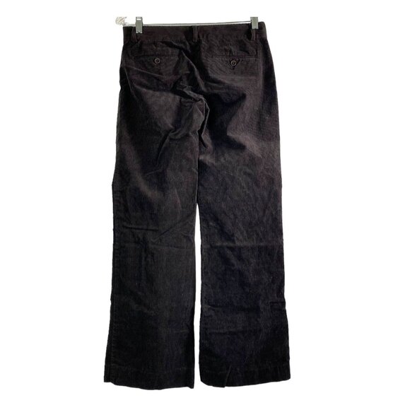 THEORY Max C Women Corduroy Flared Bottom Pant Sz 4 Dark Brown Casual Work 55-16 - Picture 2 of 12